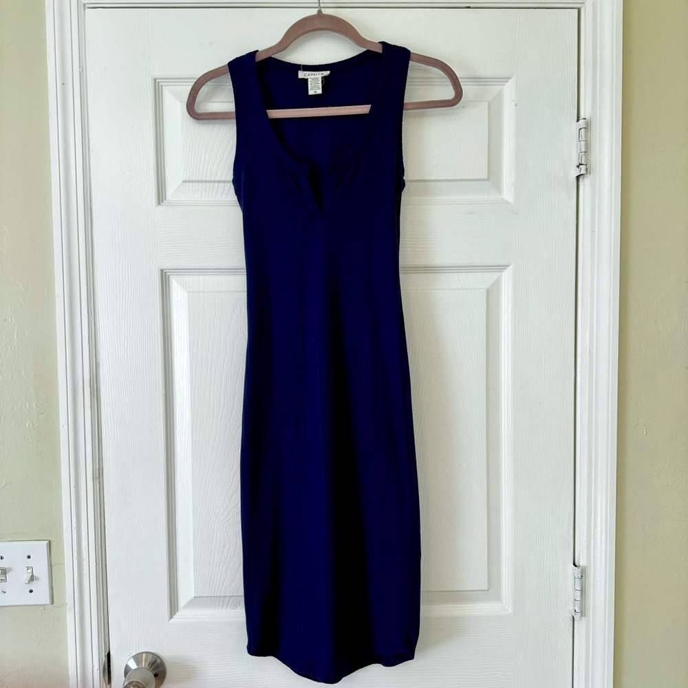 Navy Blue Sleeveless Dress💙 - Picture 4 of 8